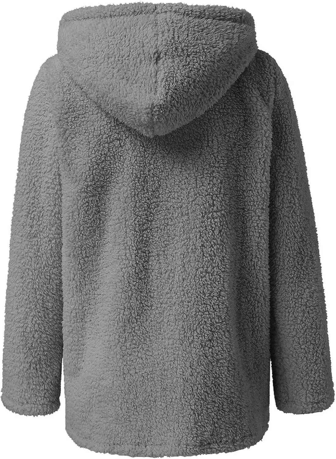 Fleece 2024 Winter Coat Women Plus Size Warm Soft Fuzzy Jackets Trendy Casual Outerwear Full Zip Up Hoodie Sweatshirts