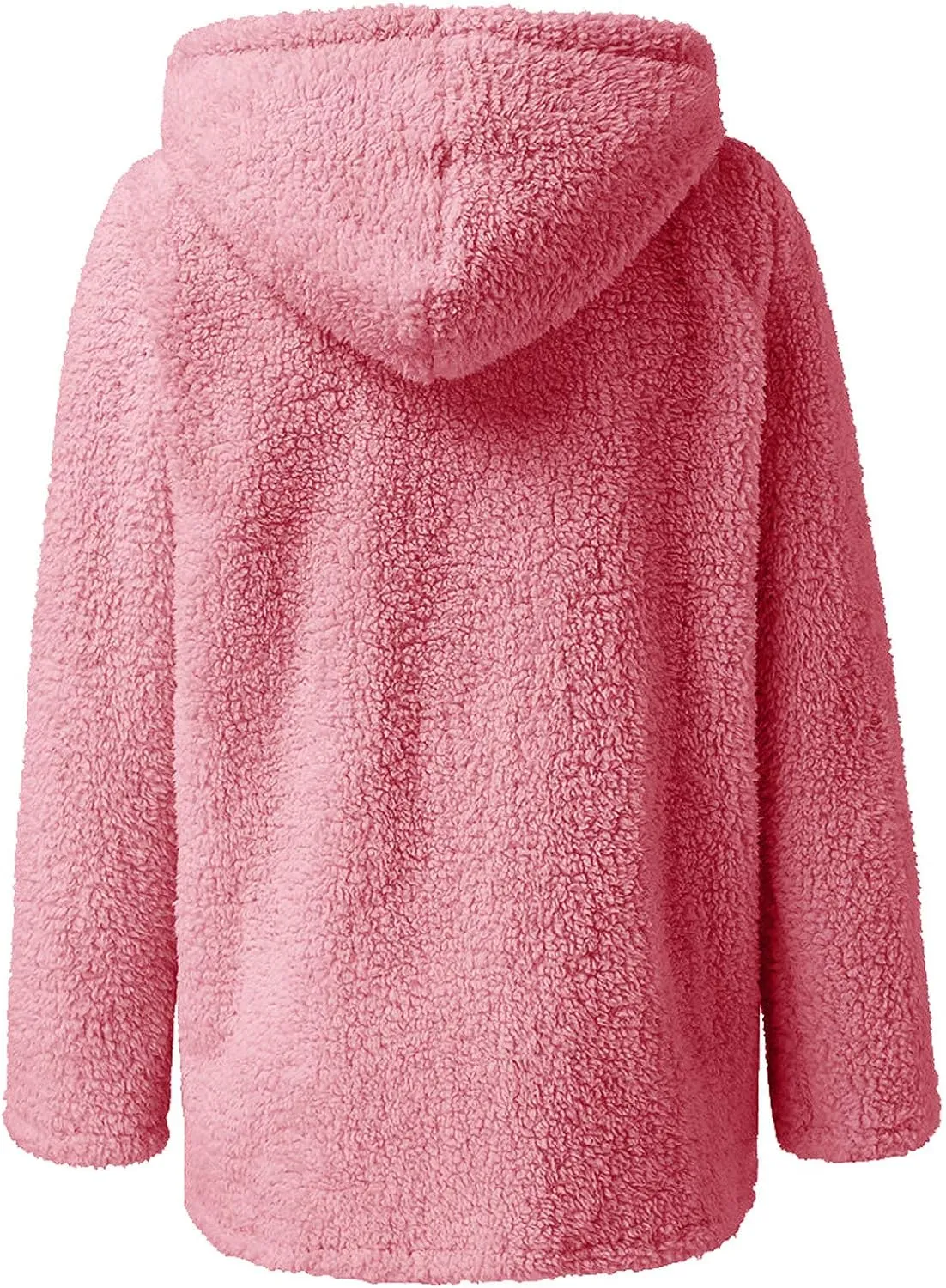 Fleece 2024 Winter Coat Women Plus Size Warm Soft Fuzzy Jackets Trendy Casual Outerwear Full Zip Up Hoodie Sweatshirts