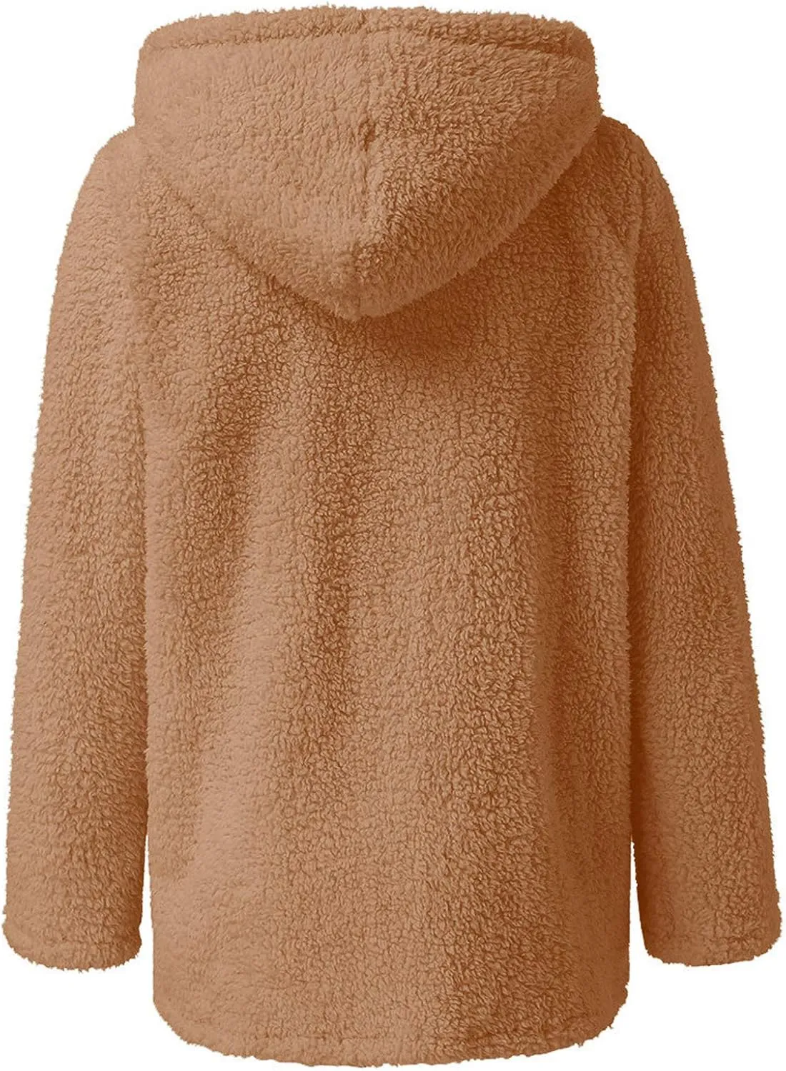 Fleece 2024 Winter Coat Women Plus Size Warm Soft Fuzzy Jackets Trendy Casual Outerwear Full Zip Up Hoodie Sweatshirts