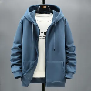 Fleece Hooded Cardigan