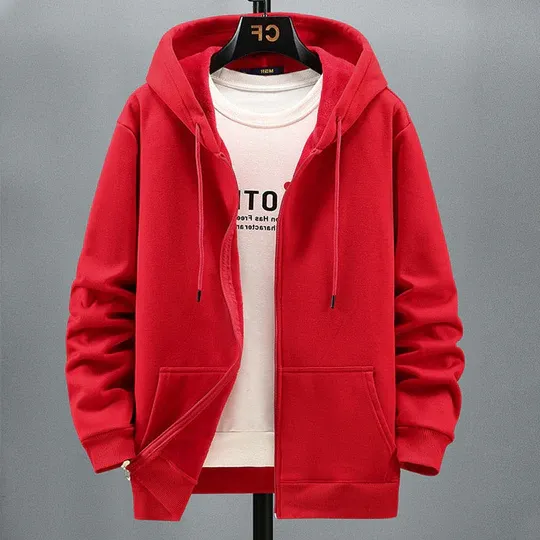 Fleece Hooded Cardigan