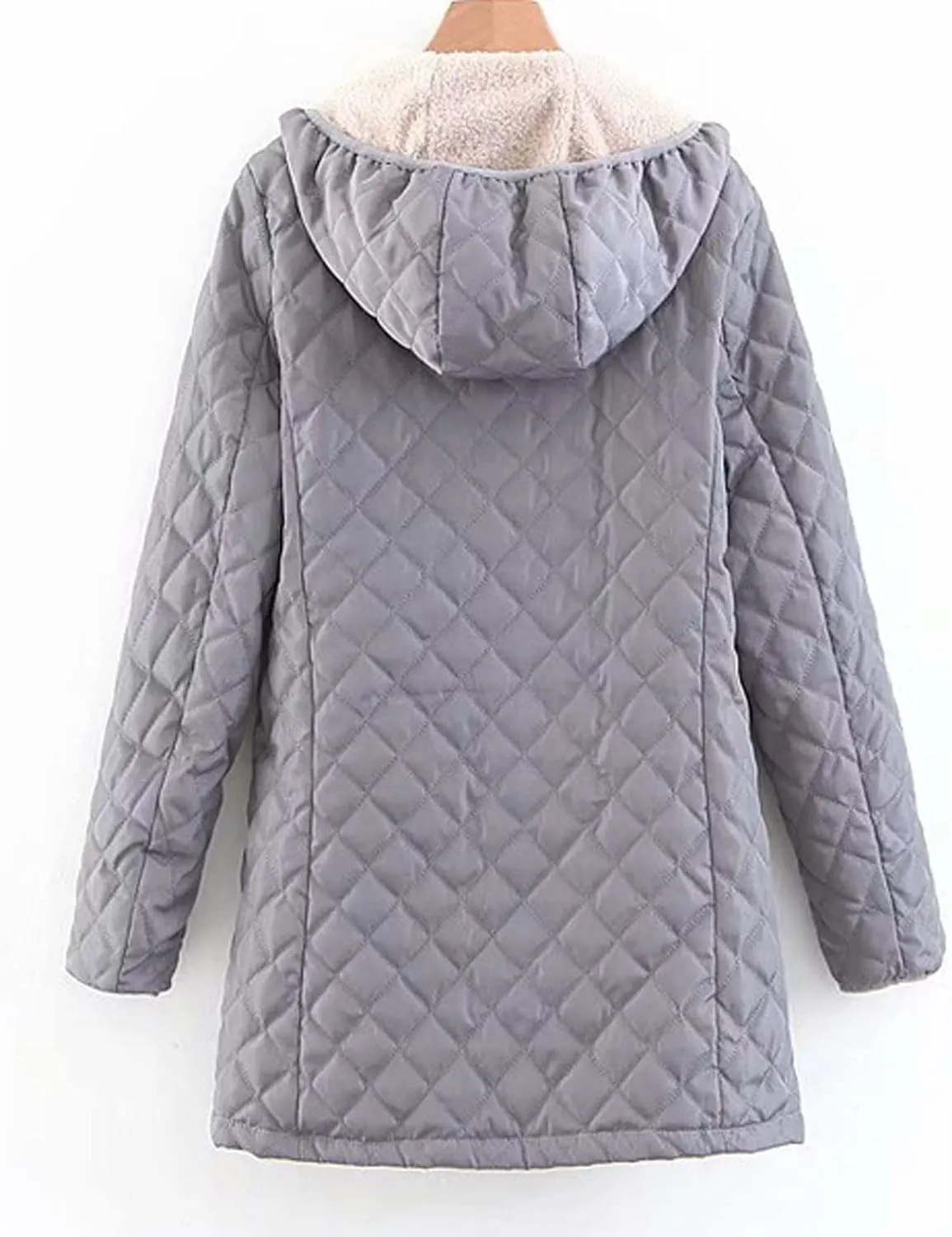 Fleece Jacket Women Windproof Plus Size Hooded Zipper Fuzzy Jackets Casual Outerwear Comfy Wool Warm Winter Coats 2023