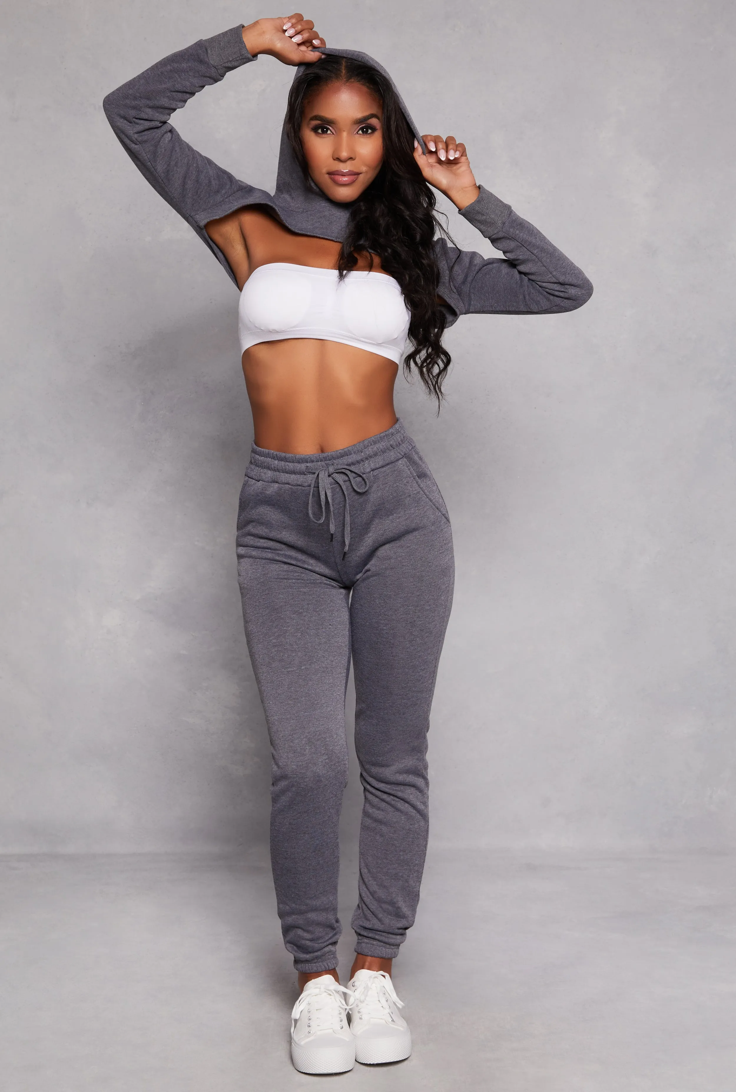 Fleece Lined Hooded Shrug