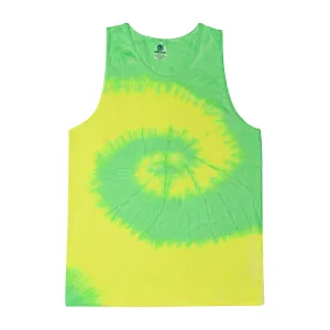 Flo Yellow & Lime Tie Dye Tank Top (CLEARANCE)