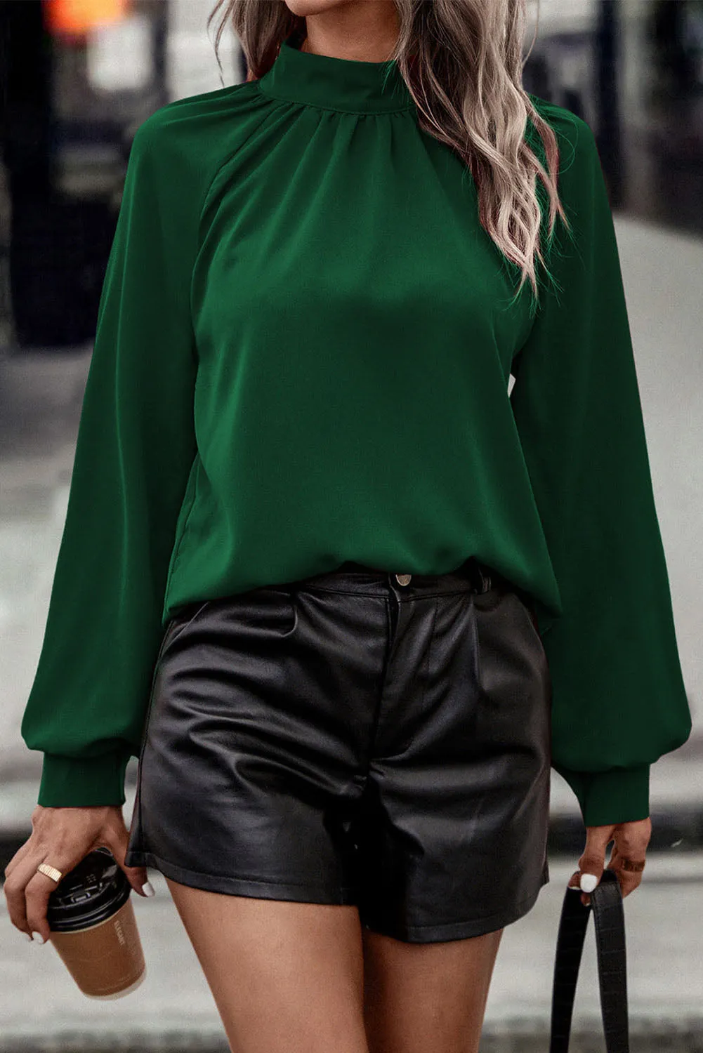 Forest Green Keyhole shirt