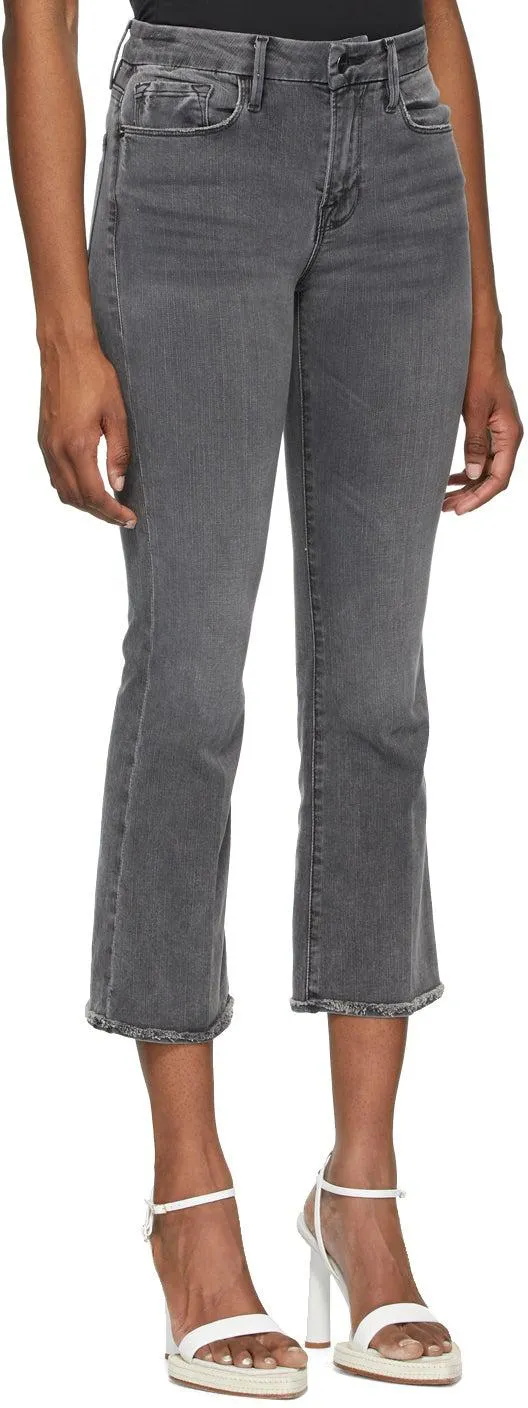 Frame Grey 'Le Crop Mini Boot' Jeans