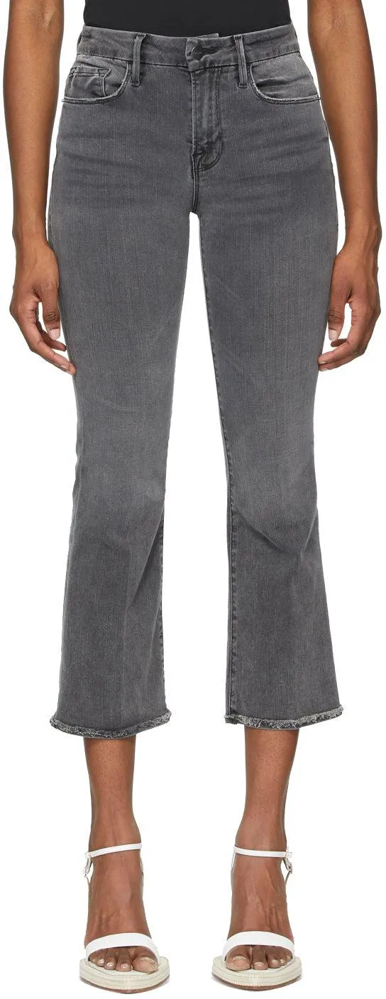 Frame Grey 'Le Crop Mini Boot' Jeans