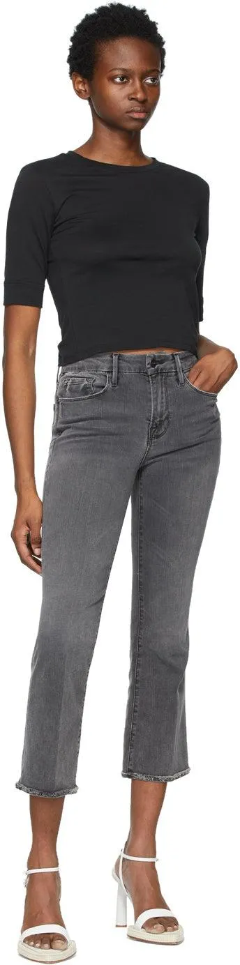 Frame Grey 'Le Crop Mini Boot' Jeans