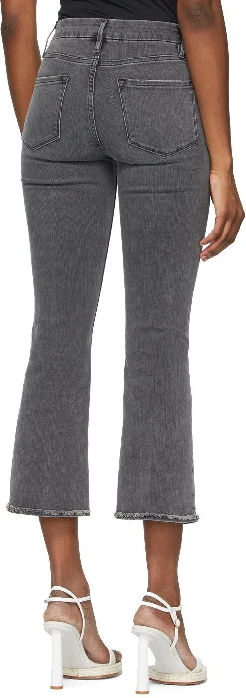 Frame Grey 'Le Crop Mini Boot' Jeans