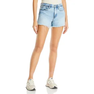 FRAME Womens Brigette Released Hem Denim Cutoff Shorts