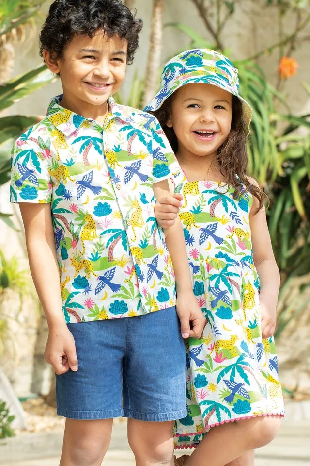 Frugi Harvey Hawaiian Shirt La9we Jungle