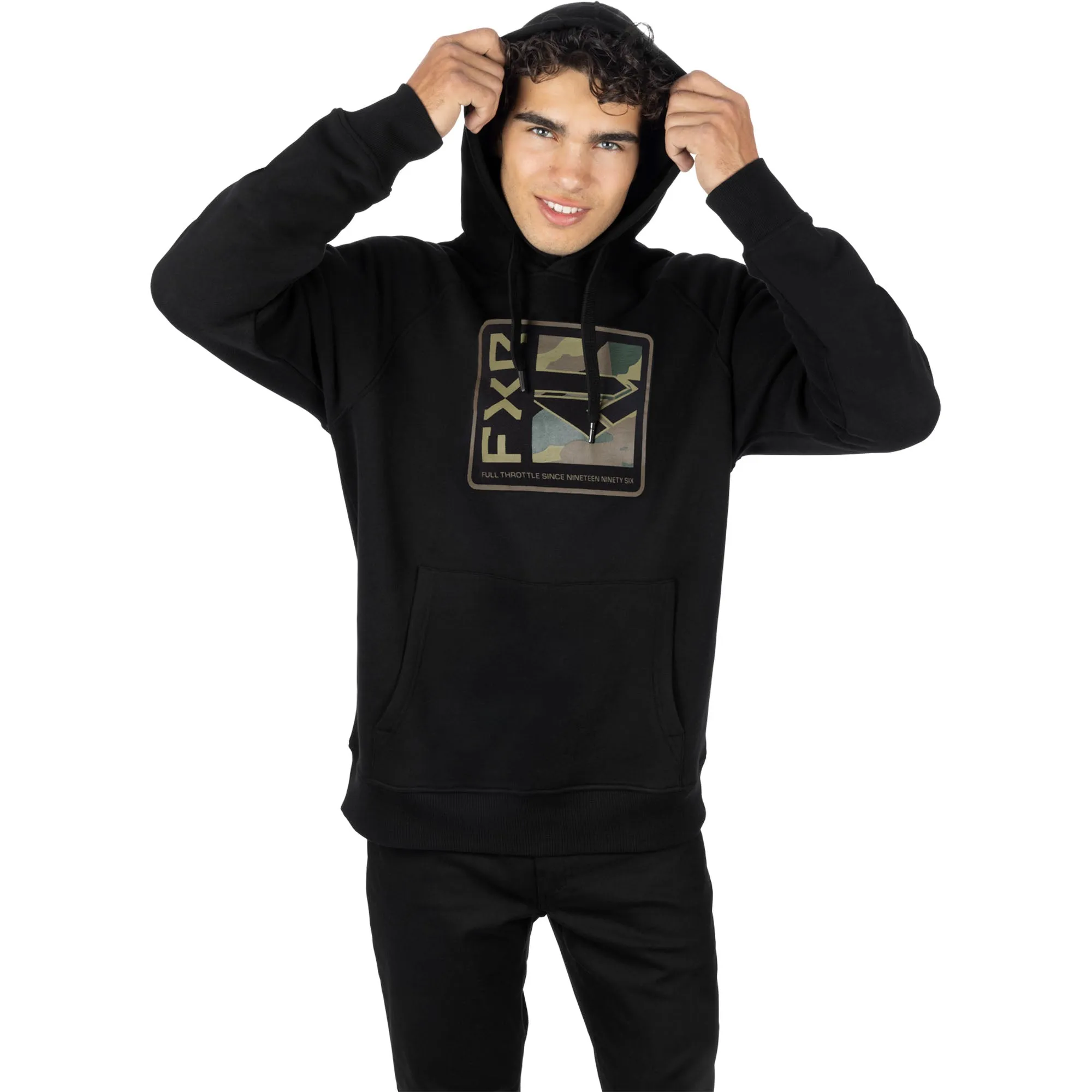 FXR Broadcast Pullover Hoodie Black/Camo
