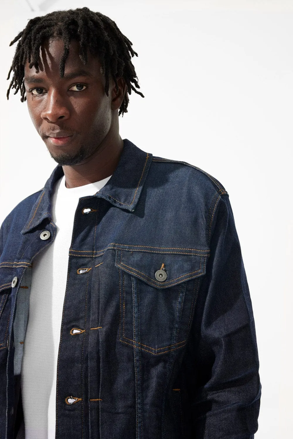 Gaucho Denim Trucker Jacket (Dark Indigo)