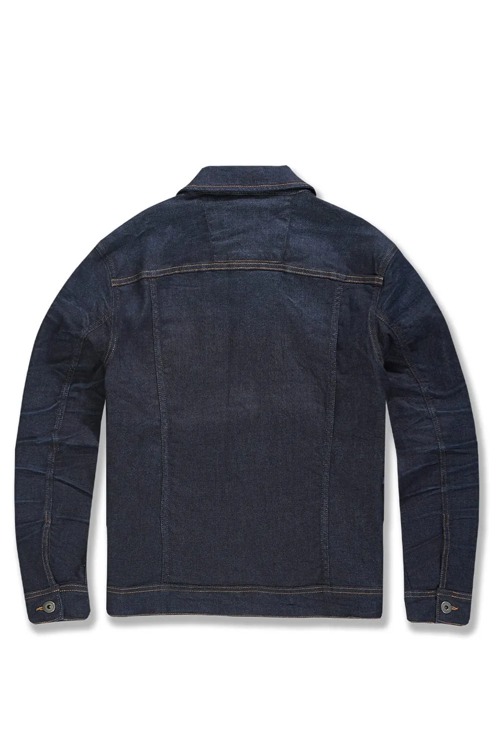 Gaucho Denim Trucker Jacket (Dark Indigo)
