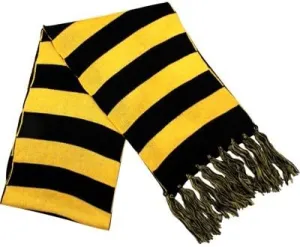 Gift House Black & Gold Striped Scarf