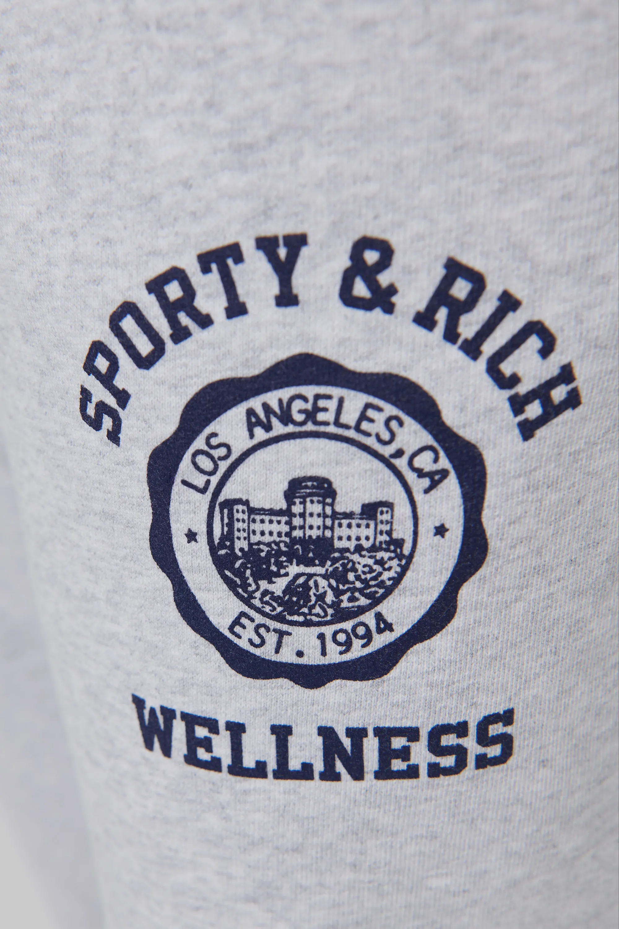 Grey Emblem Straight Leg Sweatpant