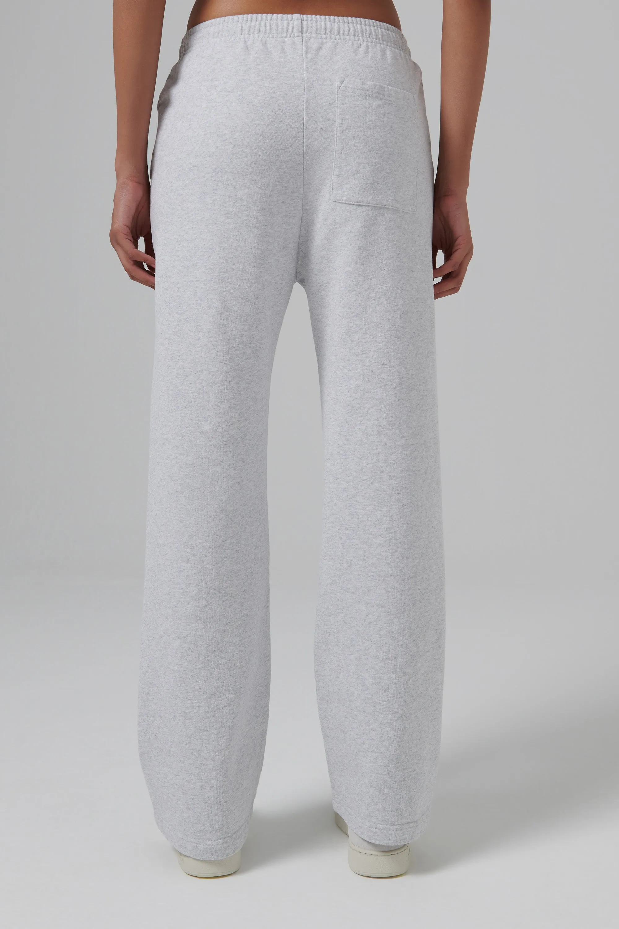 Grey Emblem Straight Leg Sweatpant