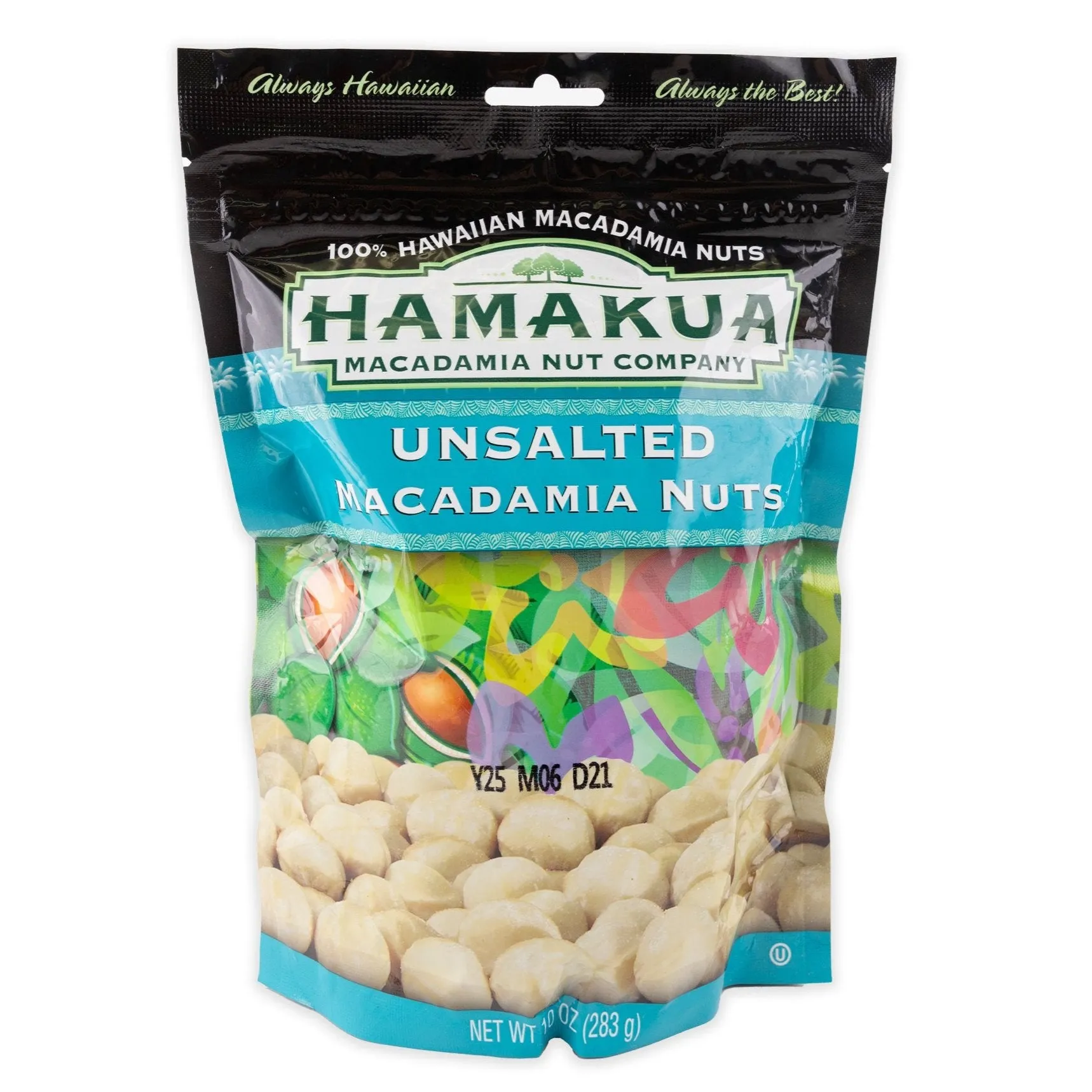 Hamakua Unsalted Macadamia Nuts- 10 oz. Pouch