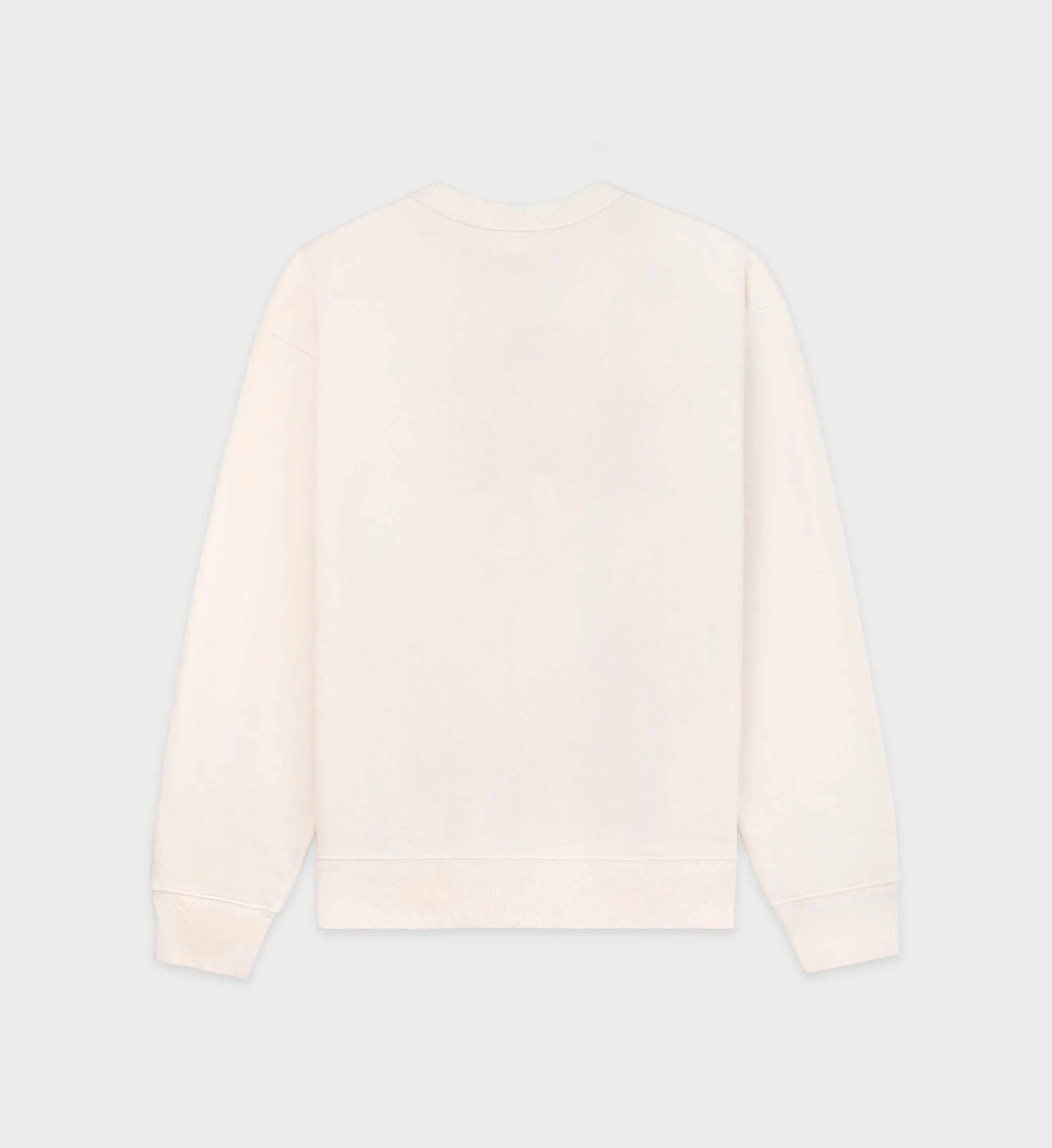 H&W Crest Crewneck - Cream/Navy