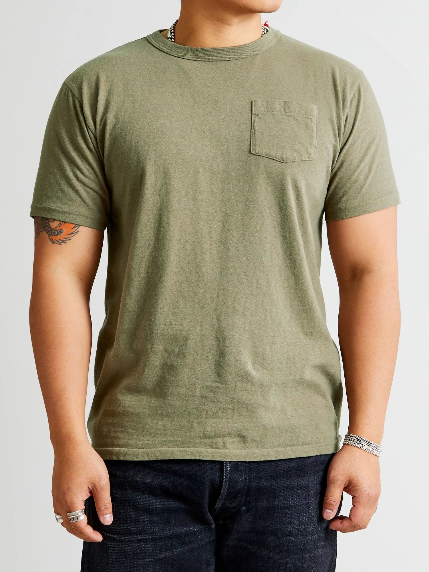 Hanalei Short Sleeve T-Shirt in Deep Lichen Green