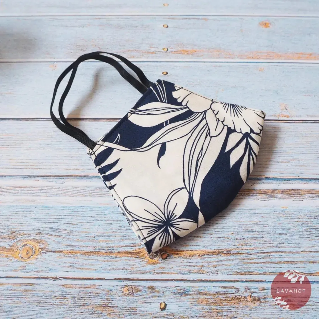 Hawaiian Face Mask • Navy Orchid