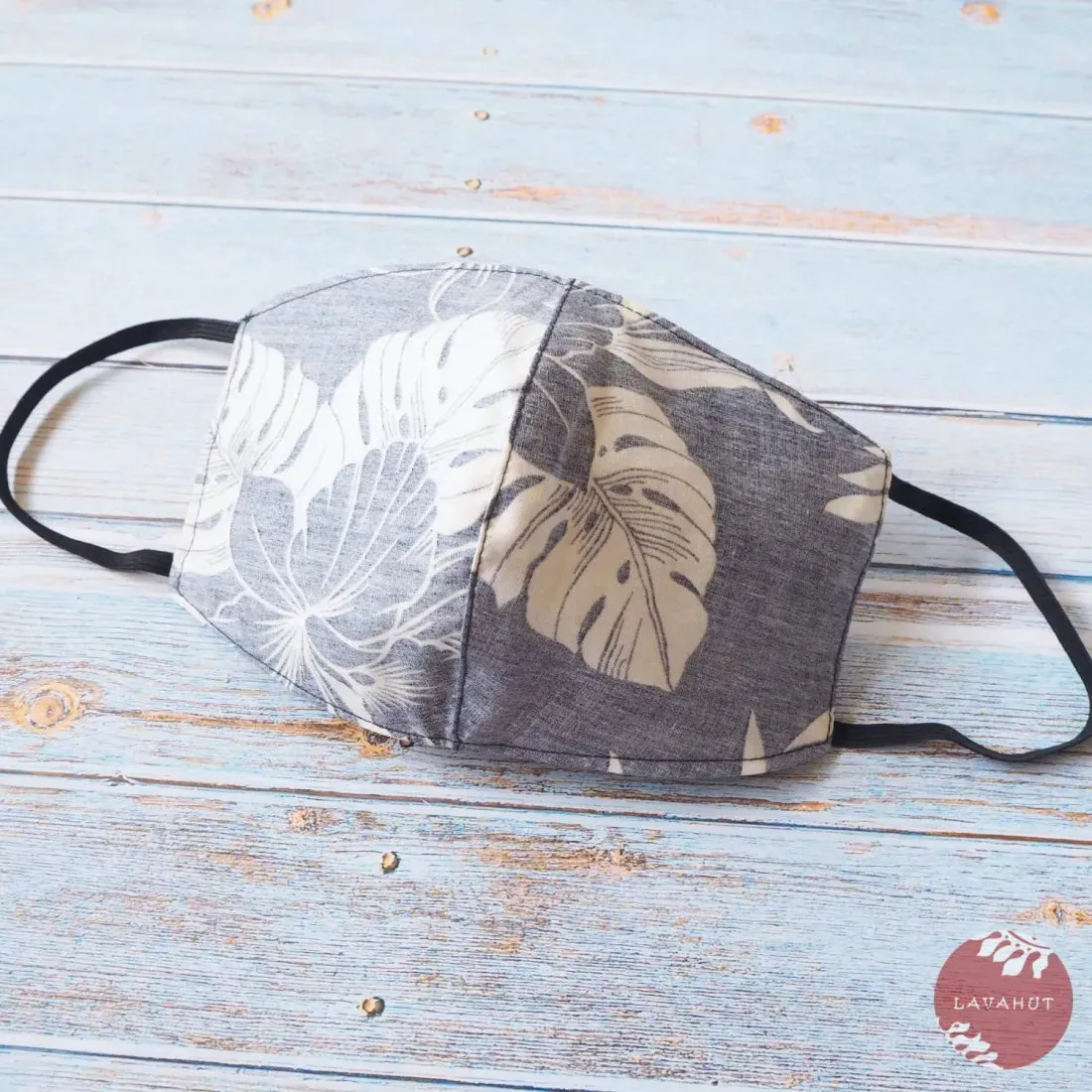 Hawaiian Face Mask • Navy Orchid