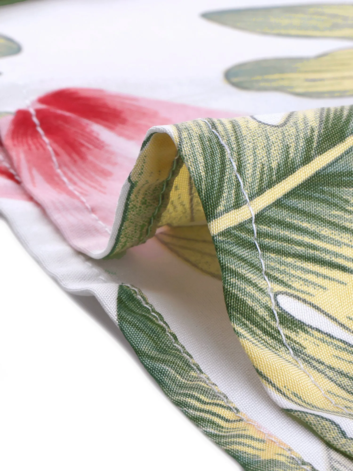 Hawaiian Floral Leaves Tropical Button Down Shirt