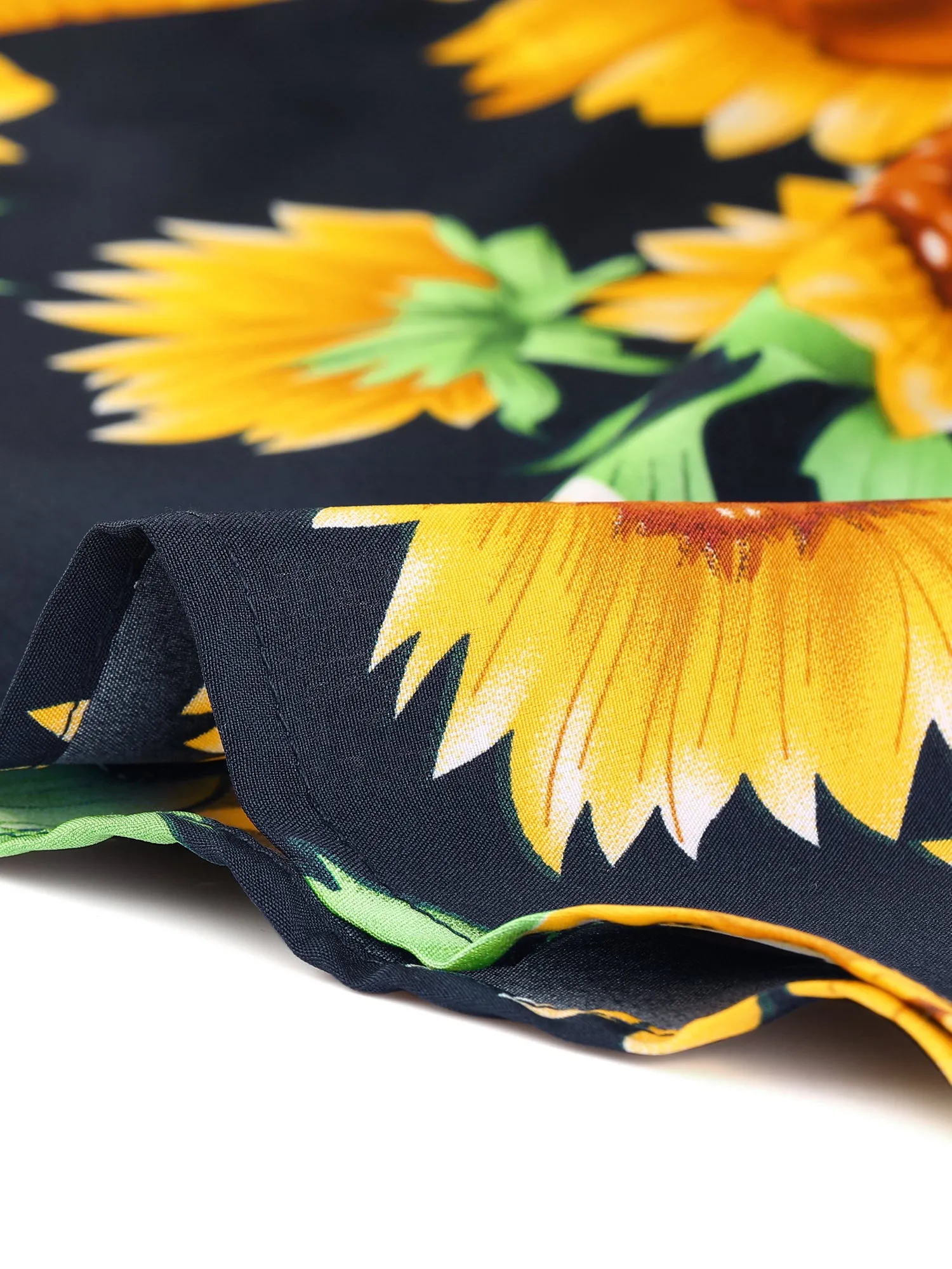 Hawaiian Floral Leaves Tropical Button Down Shirt