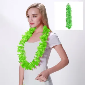 Hawaiian Luau Flower Lei - Green