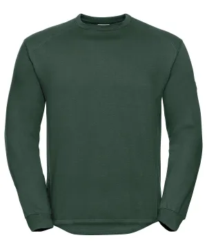 Heavy-duty crew neck sweatshirt | Bottle Green