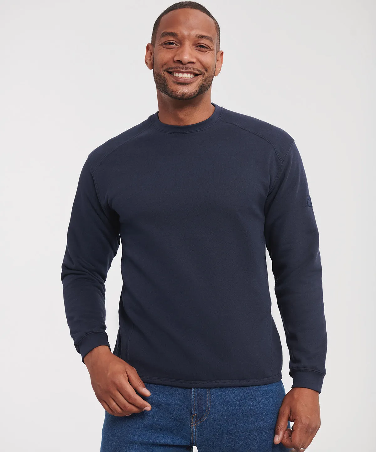 Heavy-duty crew neck sweatshirt | Bottle Green