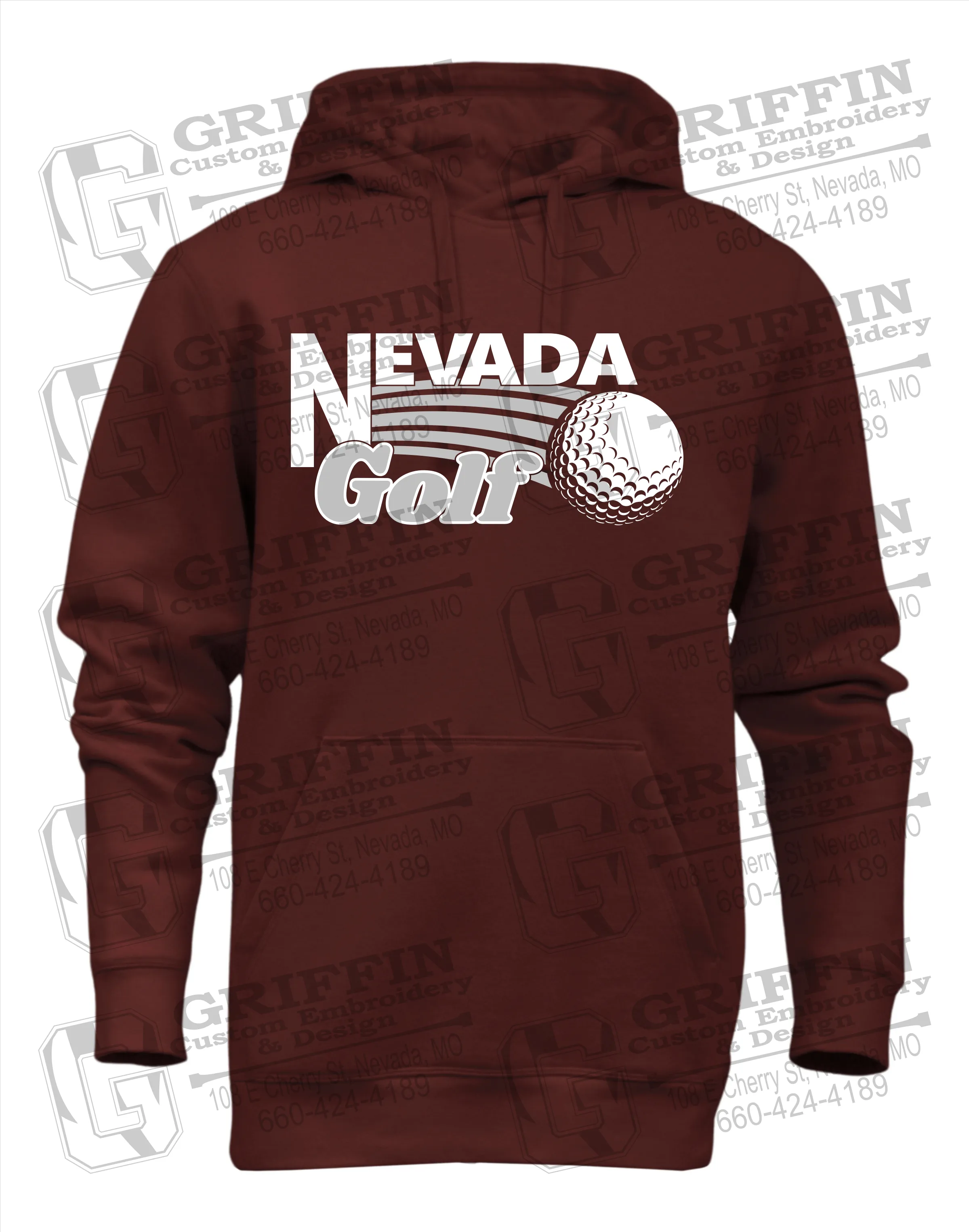 Heavyweight Fleece Hoodie - Golf - Nevada Tigers 21-W