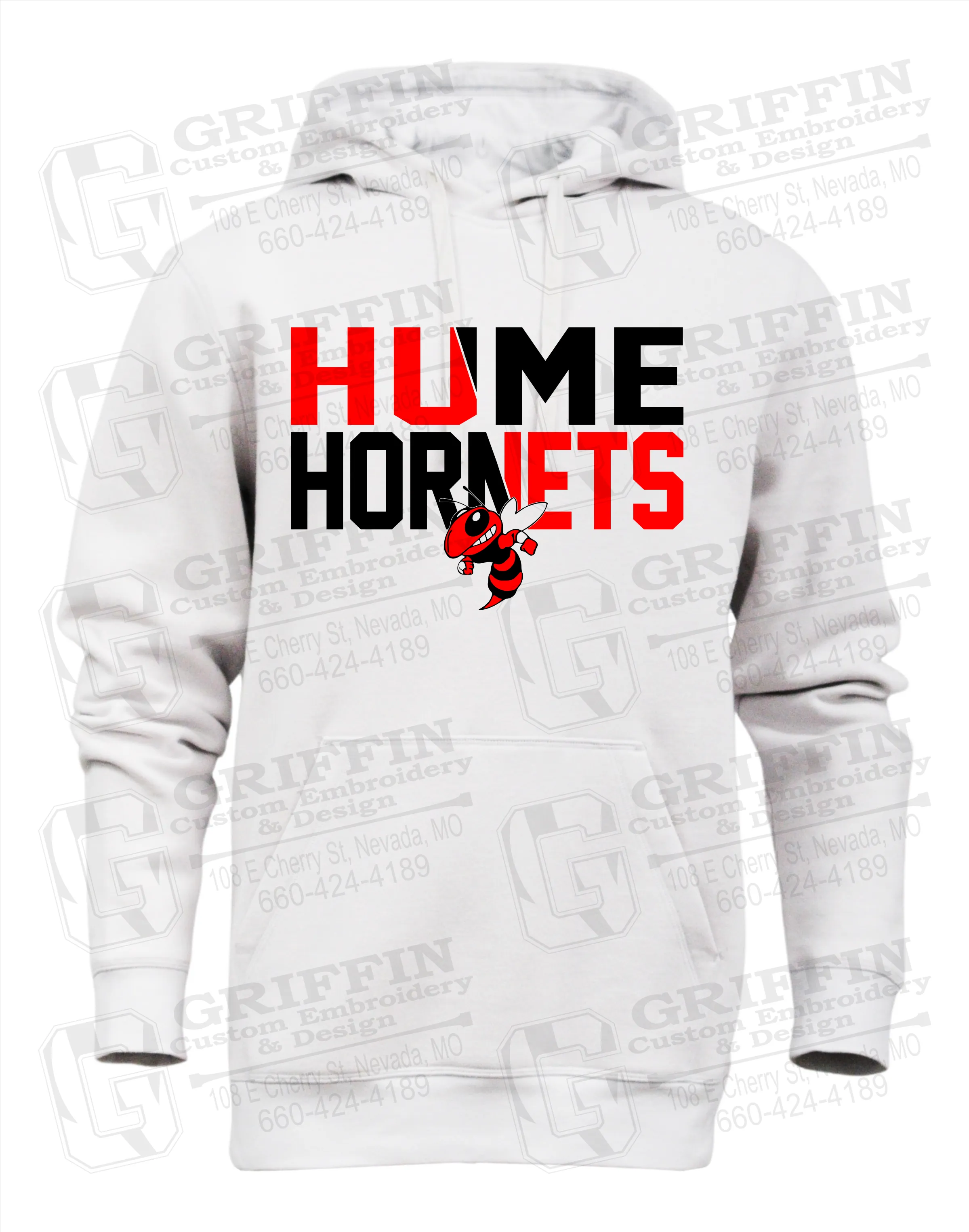 Heavyweight Fleece Hoodie - Hume Hornets 23-C