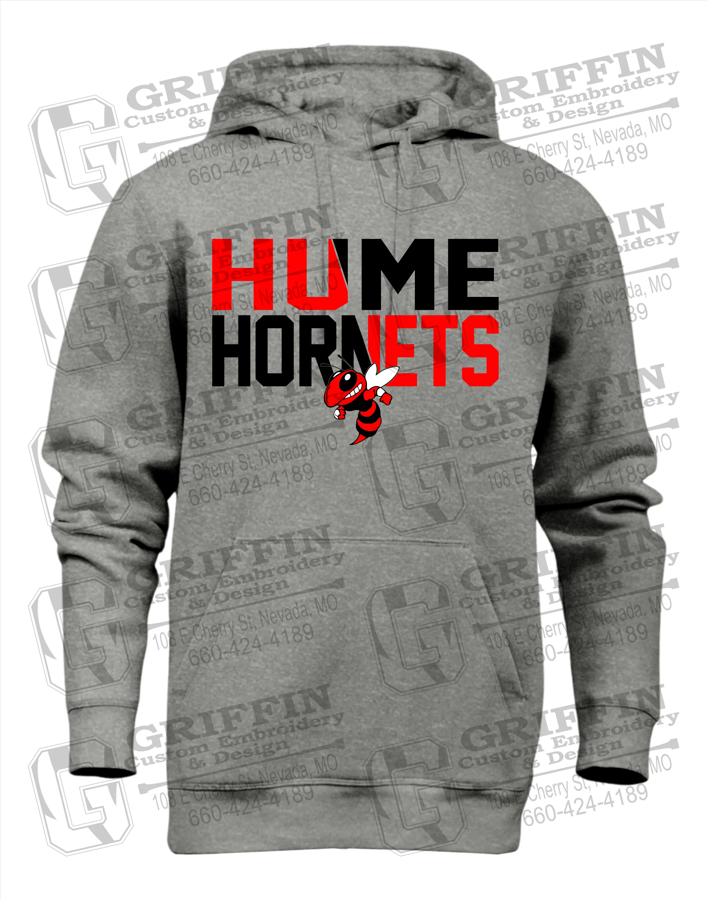 Heavyweight Fleece Hoodie - Hume Hornets 23-C