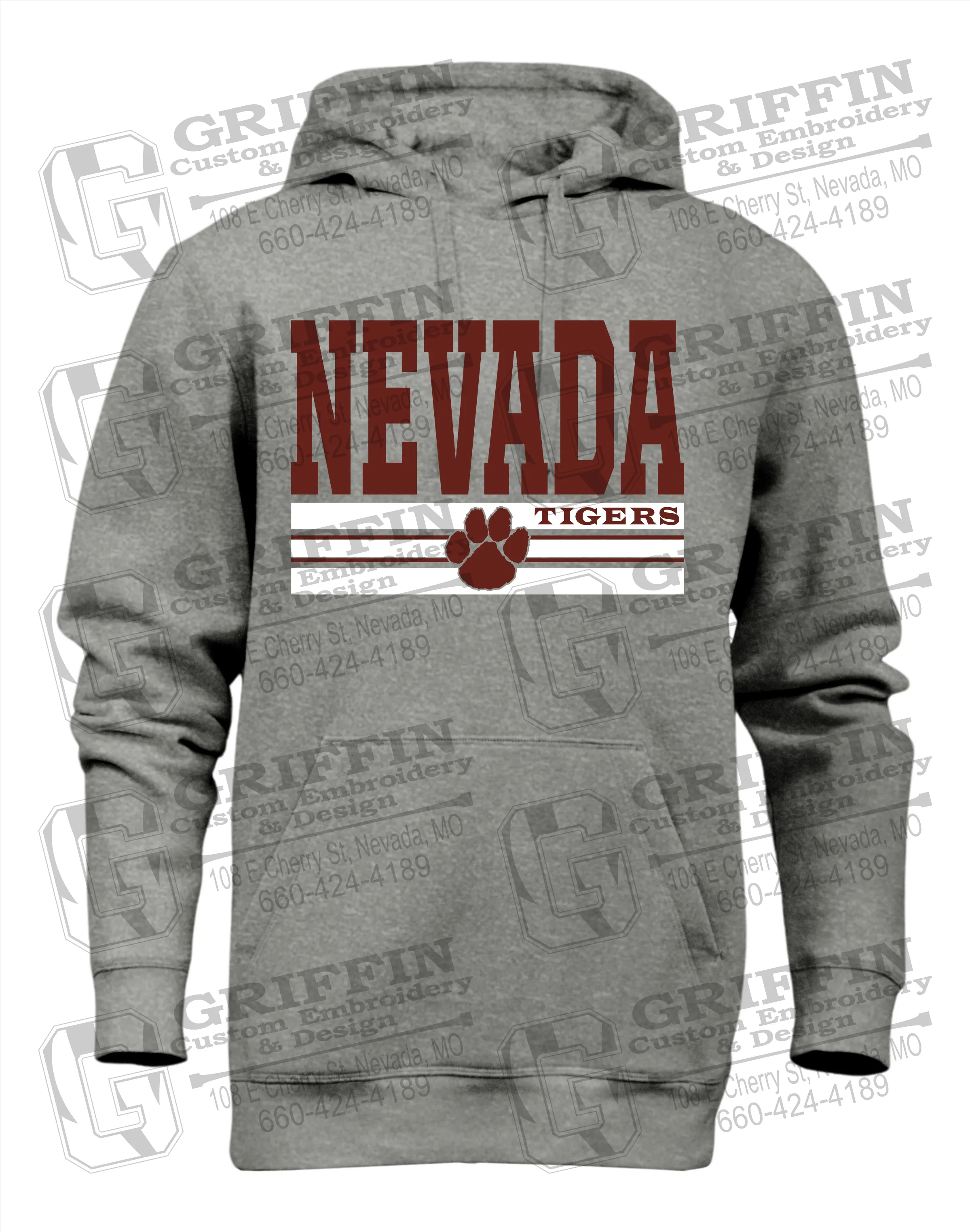 Heavyweight Fleece Hoodie - Nevada Tigers 22-V