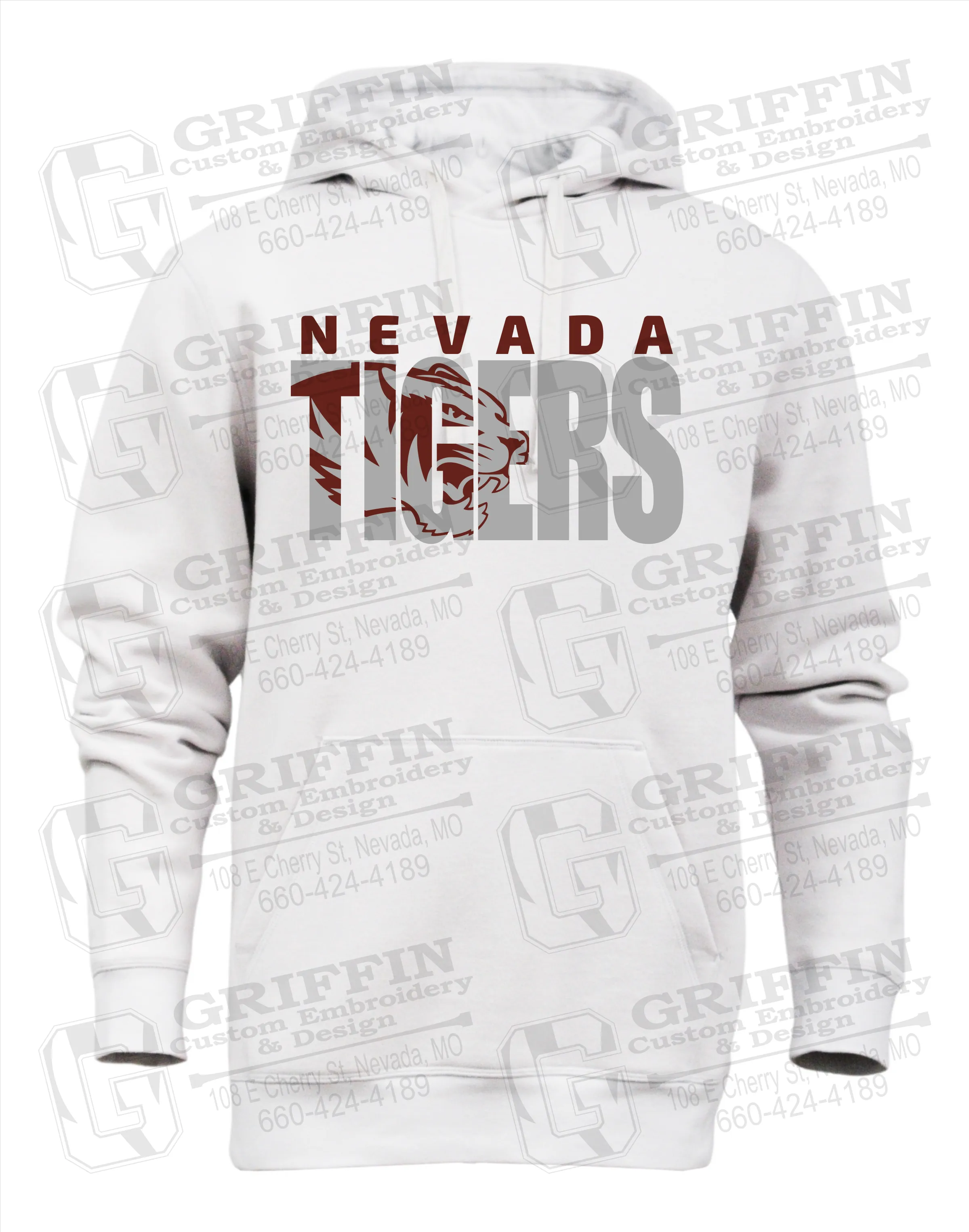 Heavyweight Fleece Hoodie - Nevada Tigers 23-F
