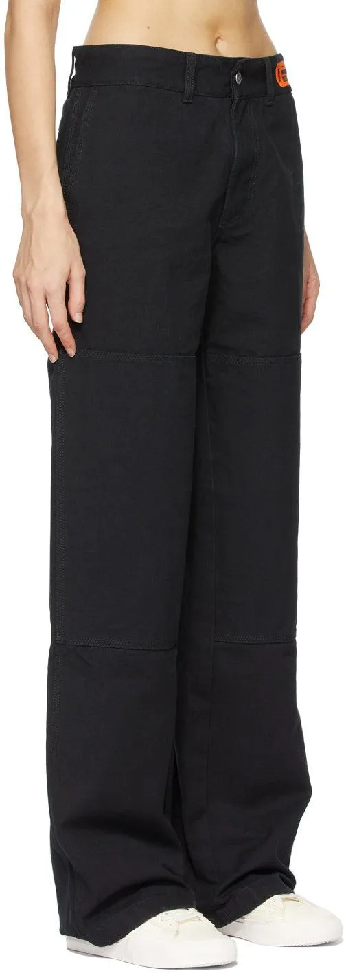 Heron Preston Black Spray Chino Trousers