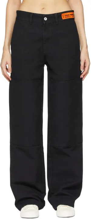 Heron Preston Black Spray Chino Trousers