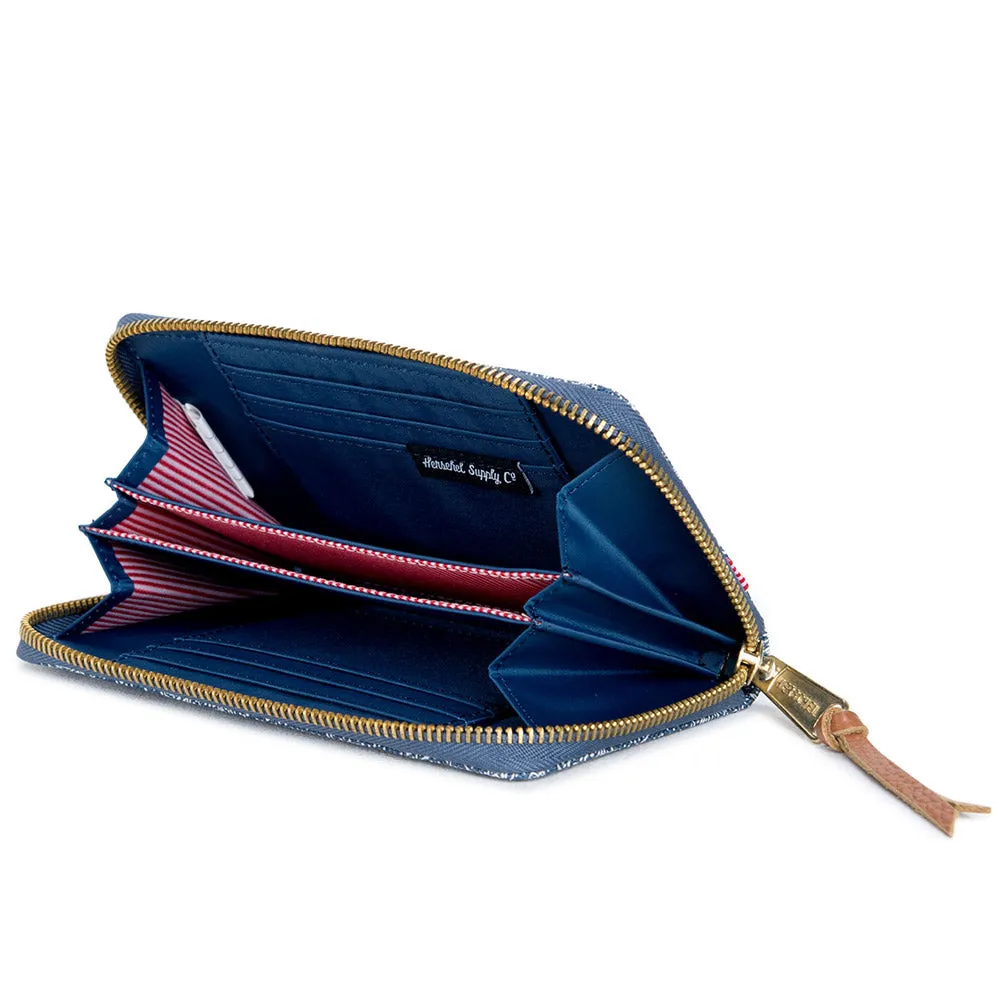 Herschel Thomas Wallet, Crosshatch Floral Chambray