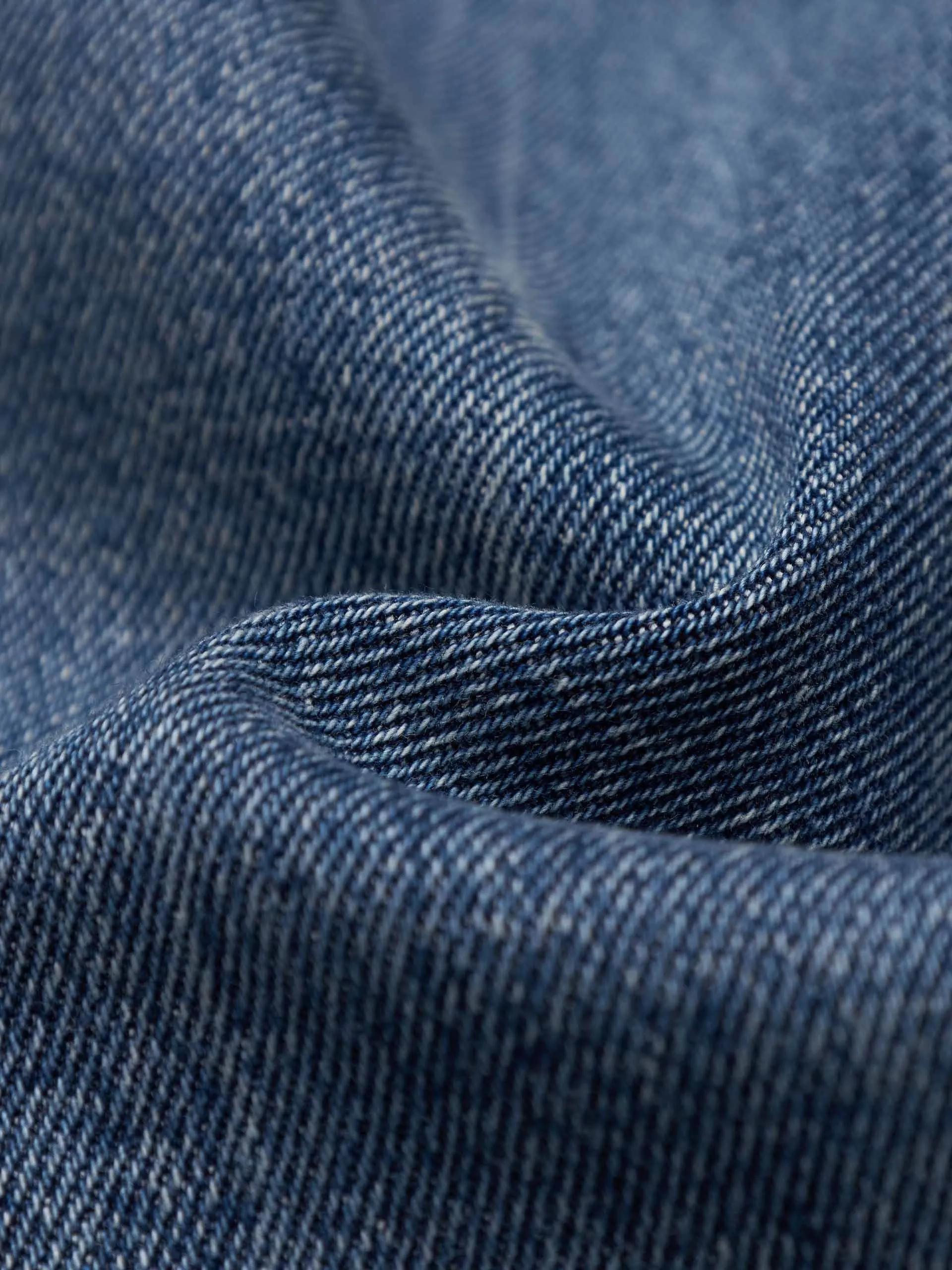High Rise Blue Straight Jeans