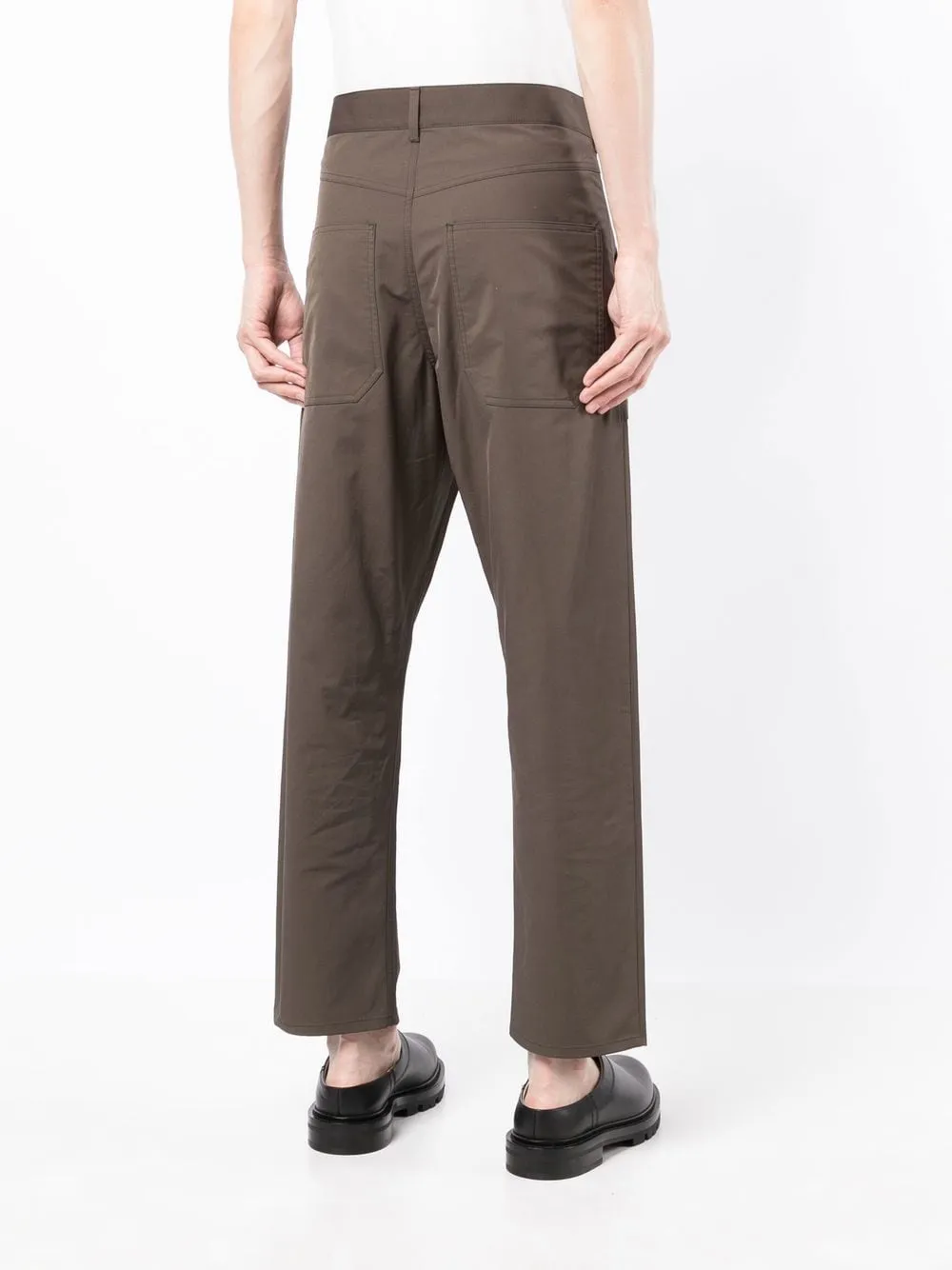 High-Rise Straight-Leg Trousers