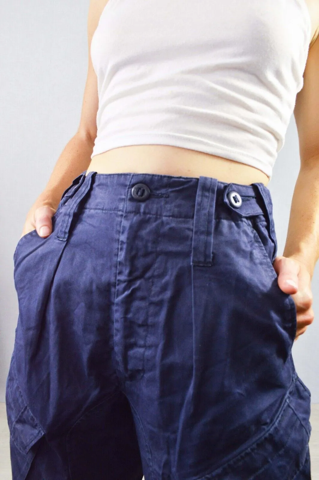 High Waisted British Cargo Pants