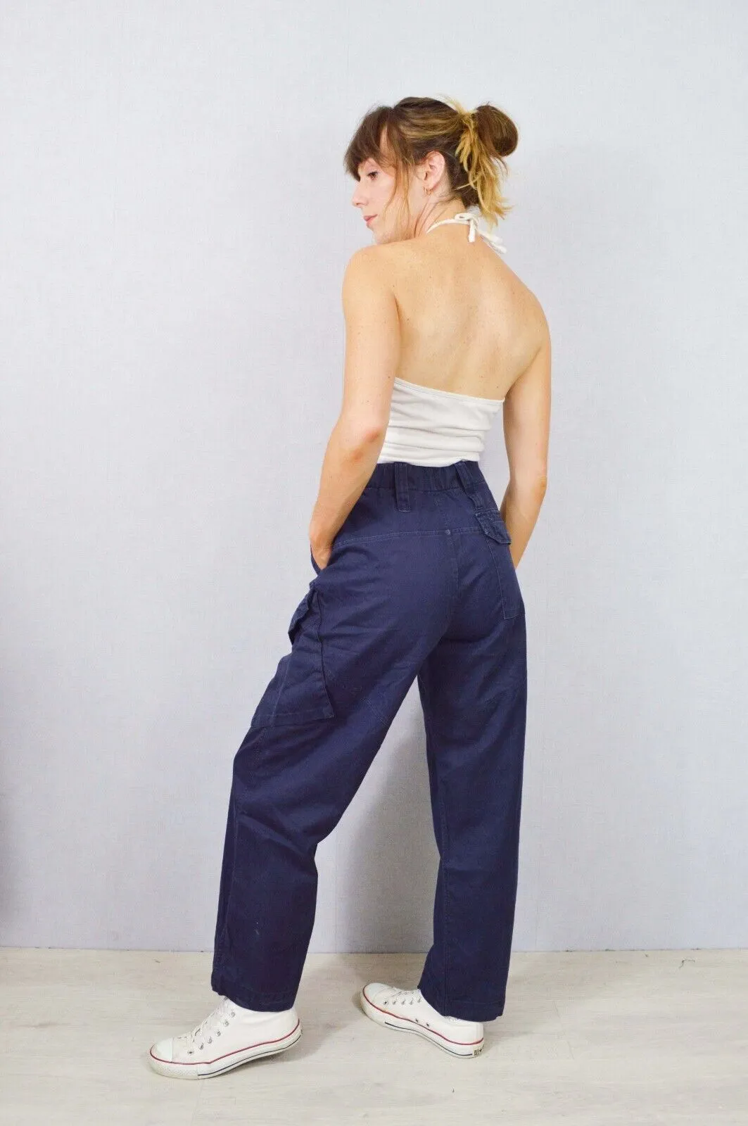 High Waisted British Cargo Pants