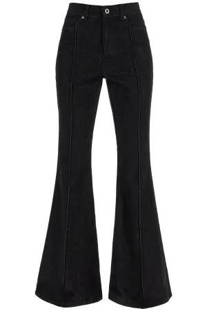 high-waisted flare jeans for RS25 823P B BLACK
