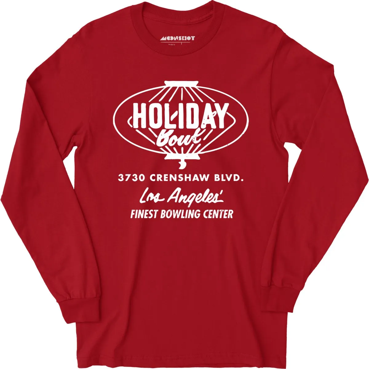 Holiday Bowl - Los Angeles, CA - Vintage Bowling Alley - Long Sleeve T-Shirt