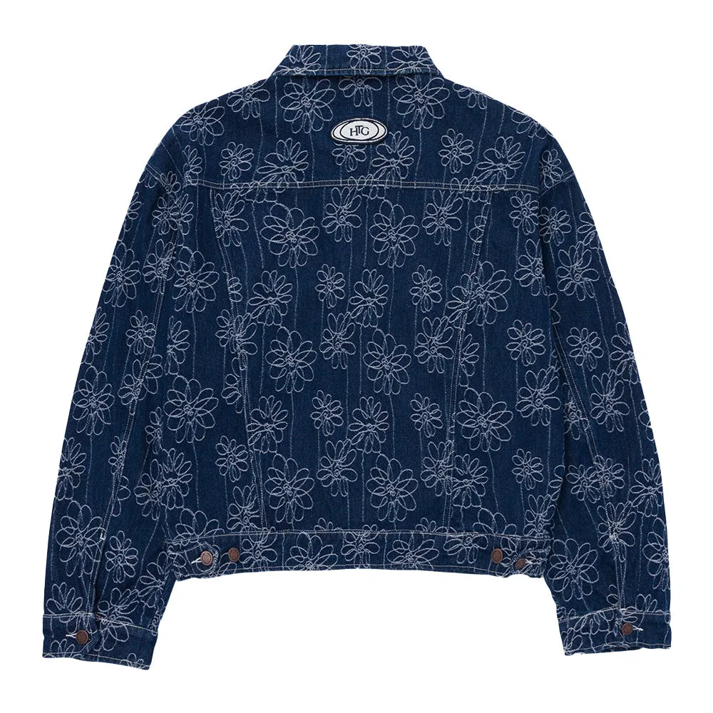 Honor The Gift Flower Jacquard Denim Jacket
