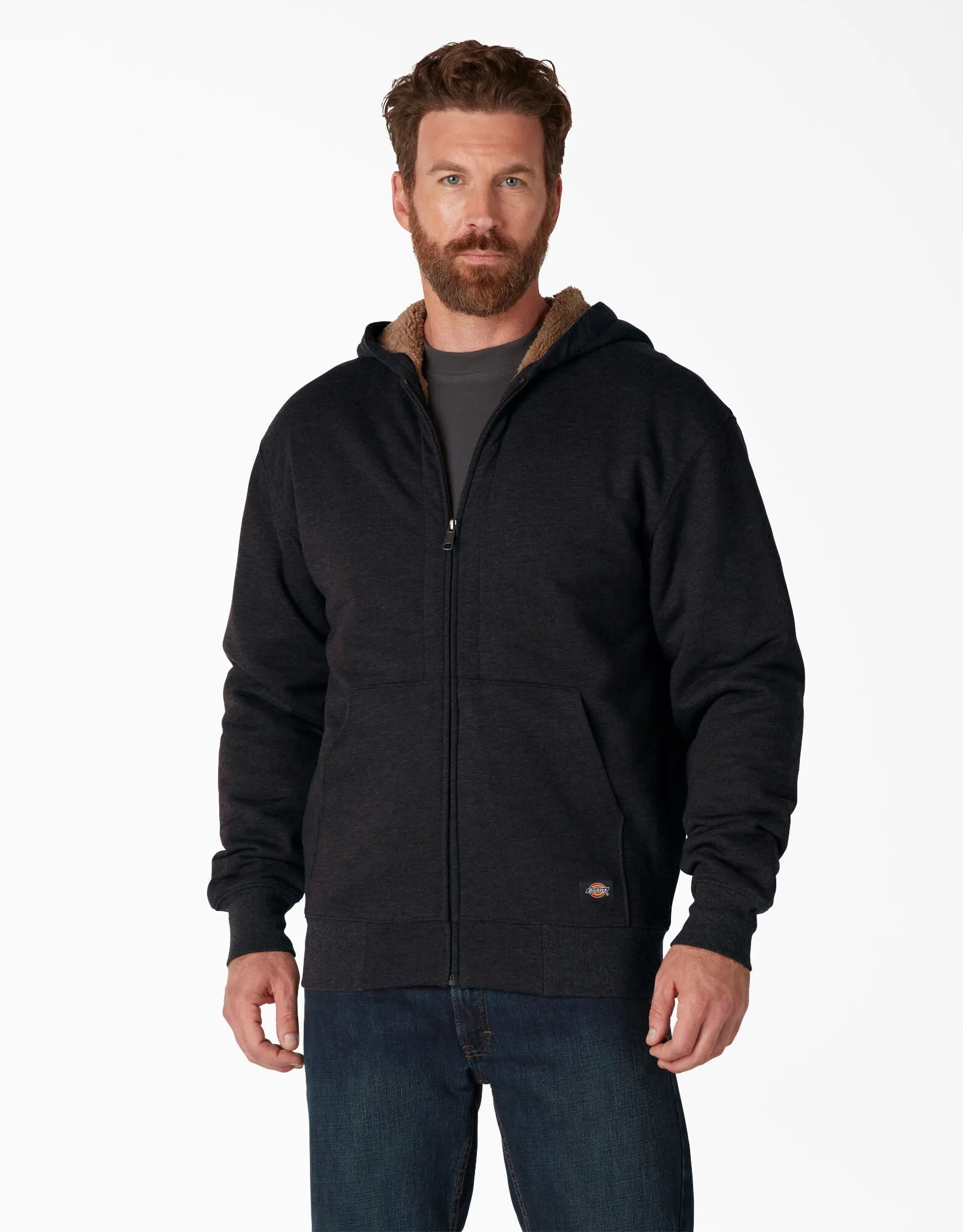 Hoodie - Dickies High Pile Fleece Lined Full Zip Hoodie, TW457