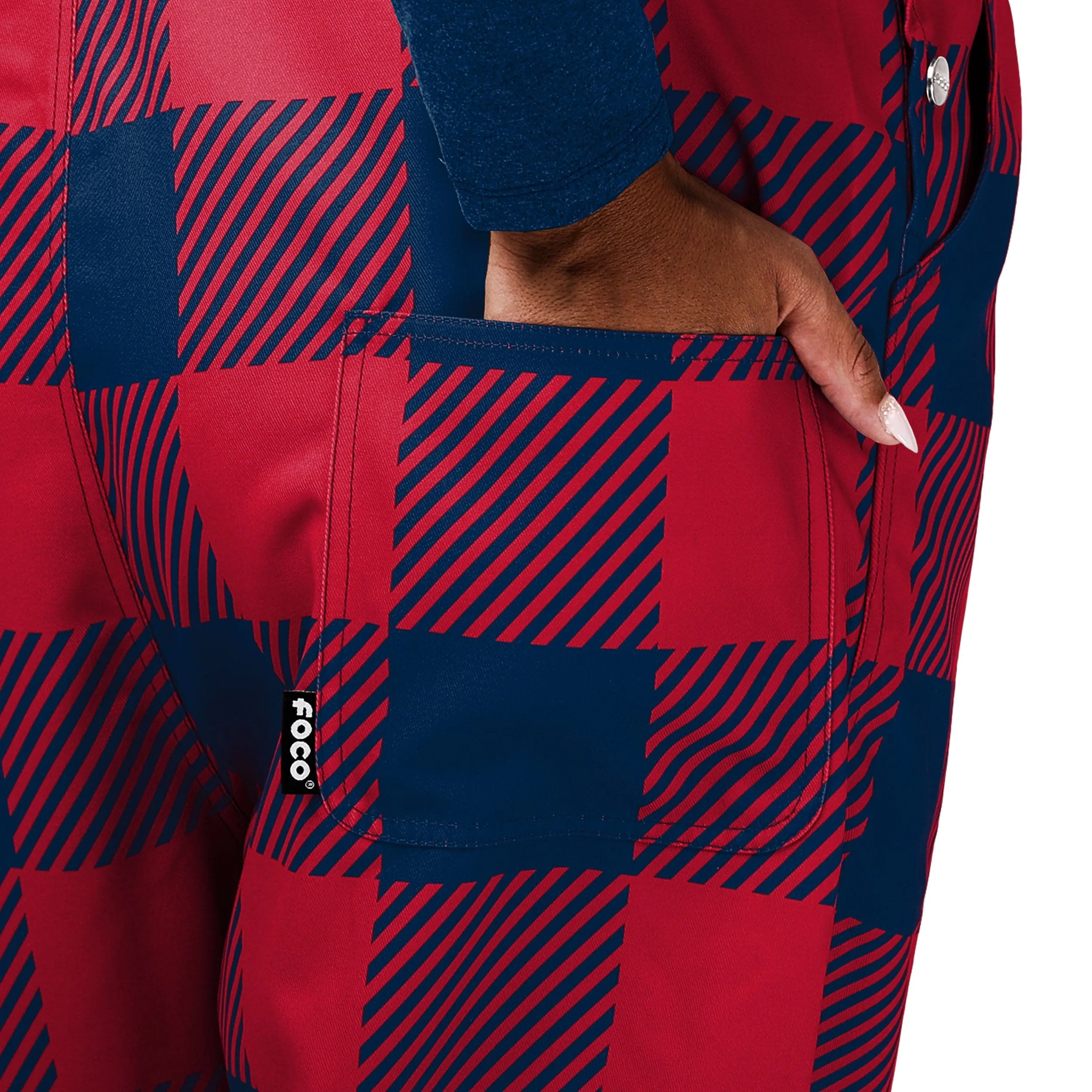 Houston Texans NFL Womens Plaid Bib Overalls