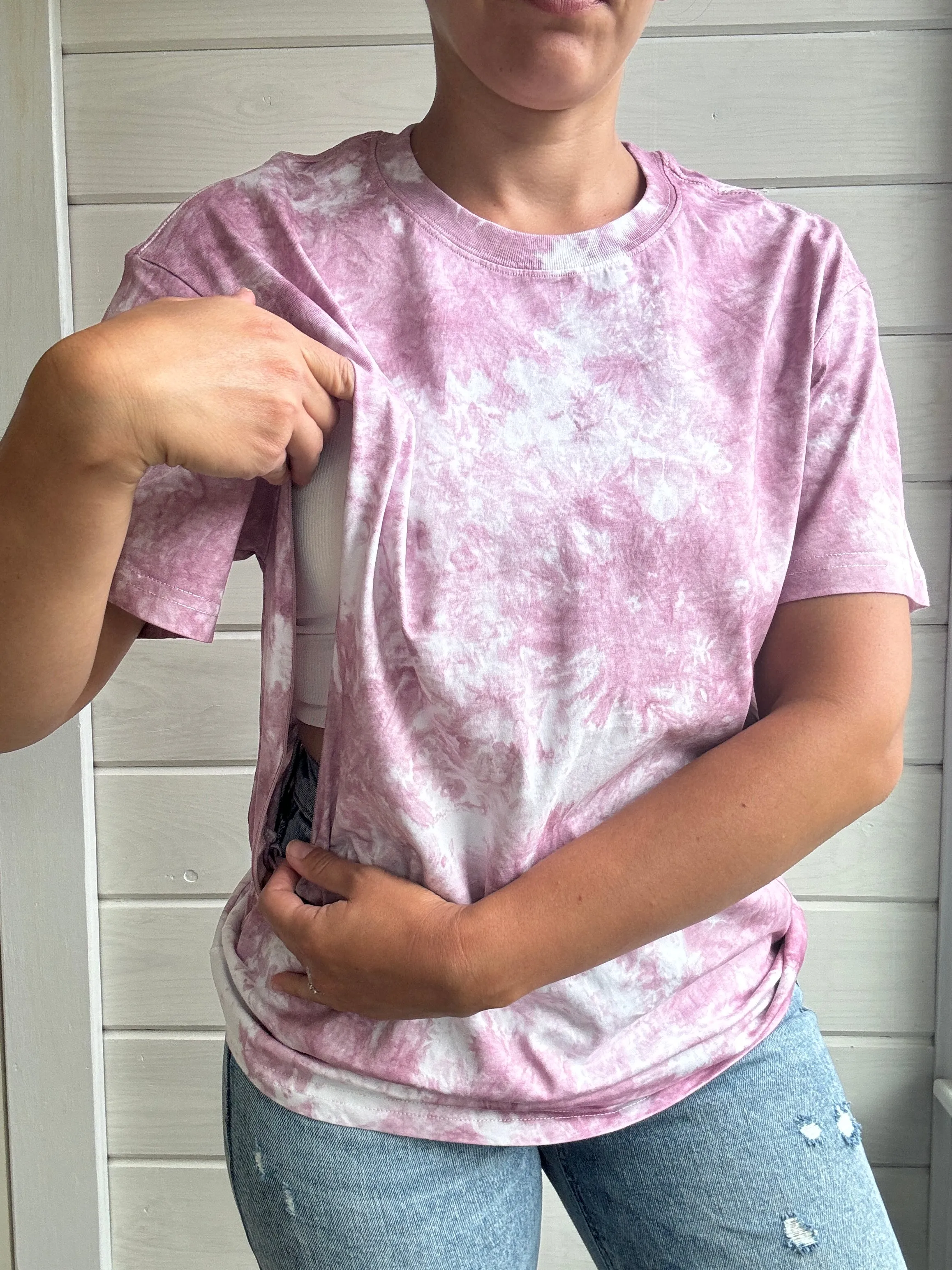 Hydrate & Mind Your Business Tie-Dye Comfort Tee