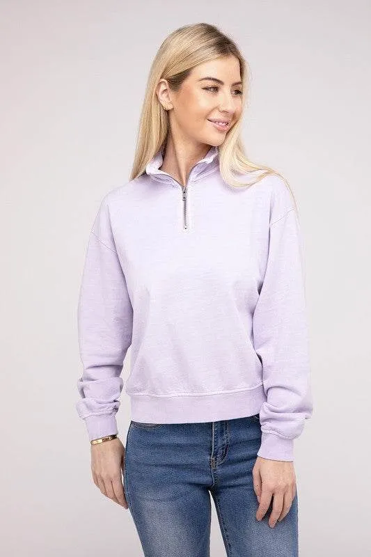 HYFVE Half Zip Long Sleeve Sweatshirt